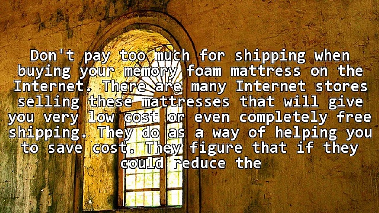 Guide To Buying A Memory Foam Mattress On The Internet