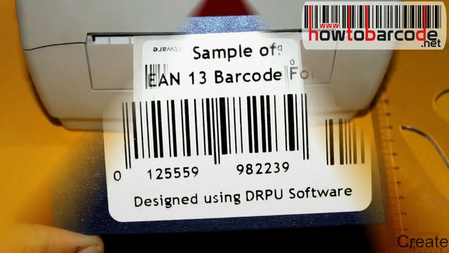 EAN 13 font type using to design barcodes