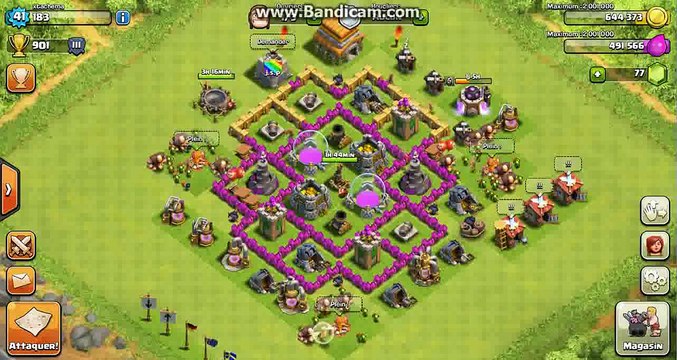Clash of clans construire un village farming pour hdv 6