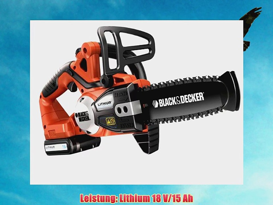 Black & Decker Black & Decker Akku-Kettensäge GKC1820L orange