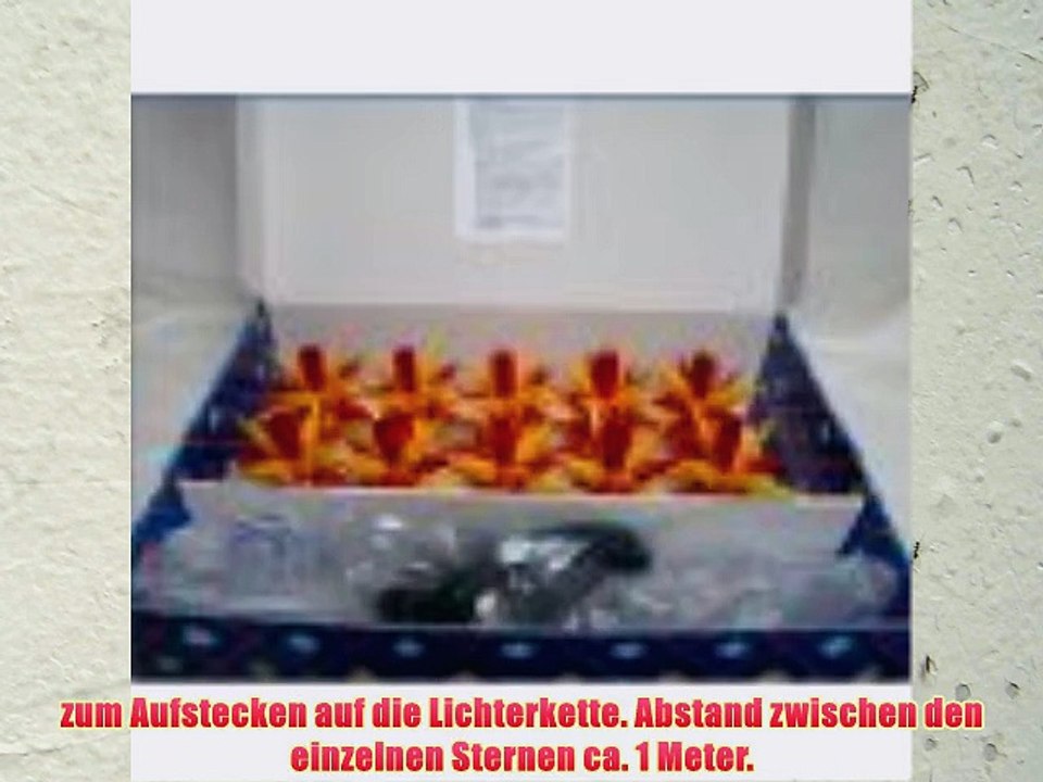 Weihnachtsstern Adventsstern original Herrnhut Kette für Innen+Außen Kunststoff 10 Sterne a