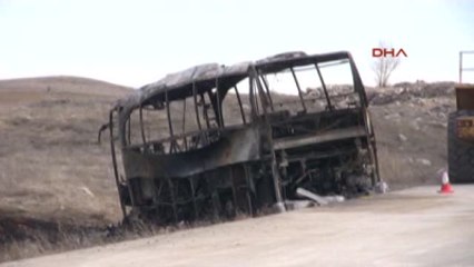 Sivas - Yanan Otobüste Mucize Kurtuluş