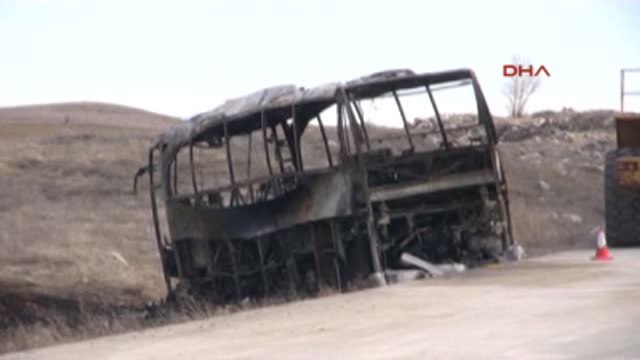Sivas - Yanan Otobüste Mucize Kurtuluş