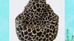 Large Animal Print Micro Suede Bean Bag Color-Size - Large - Giraffe