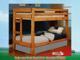 Twin over Twin Bunk Bed - Coaster 460243