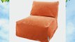 Majestic Home Goods Villa Orange Bean Bag Chair Lounger