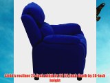 Flash Furniture BT-7985-KID-MIC-BLUE-GG Deluxe Heavily Padded Contemporary Blue Microfiber