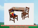 Lipper International 534C Child's Rectangular Table and 2-Chair Set Cherry