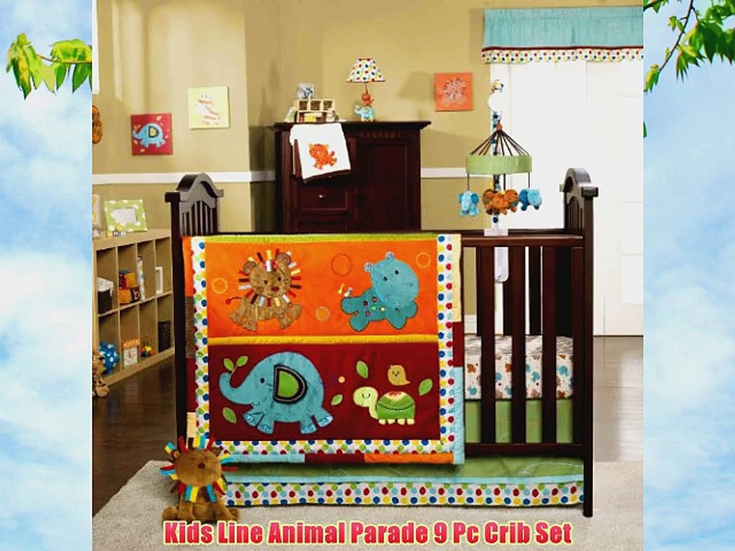 Kids Line Animal Parade 9 Pc Crib Set Video Dailymotion