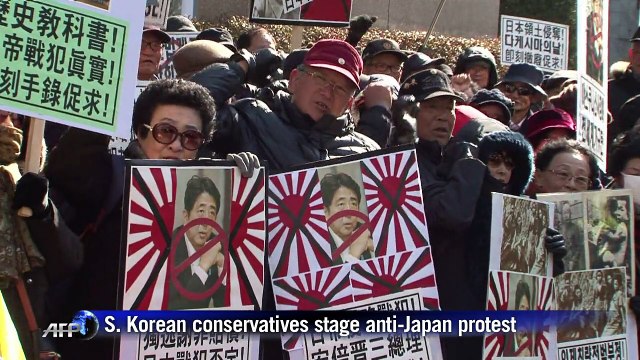 S. Korean conservatives stage anti-Japan protest