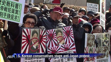 S. Korean conservatives stage anti-Japan protest