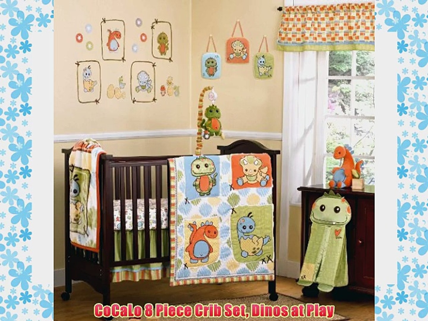 Cocalo 8 Piece Crib Set Dinos At Play Video Dailymotion