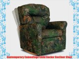 Contemporary Camouflage Child Rocker Recliner Chair