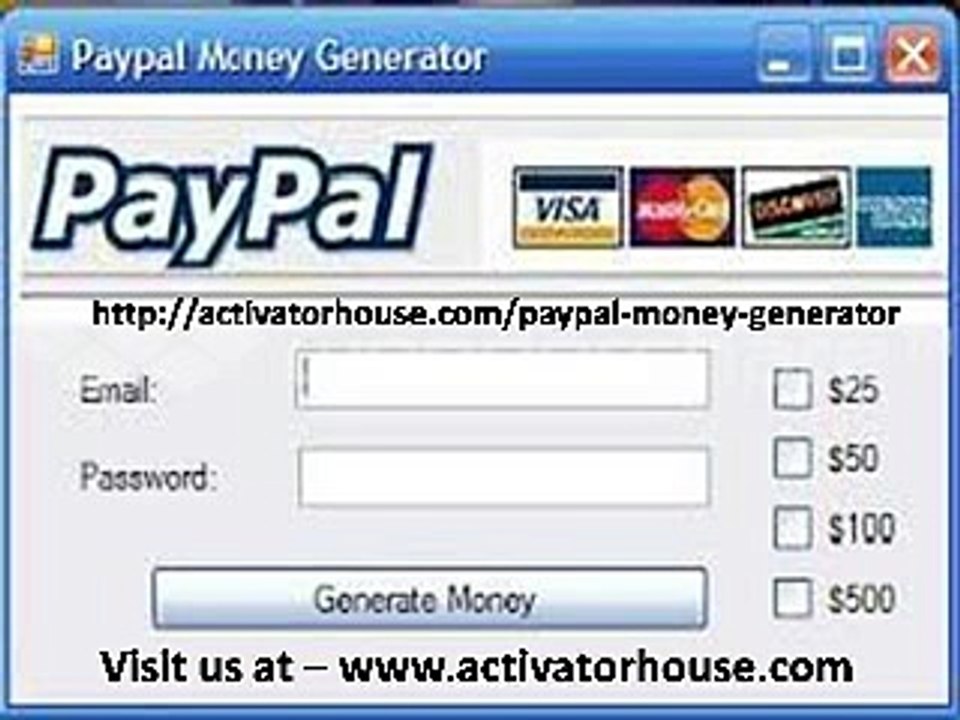 Paypal Money Adder 2015 No Password
