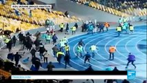 Vidéo amateur - Débordement des supporters du Dynamo Kiev - Guingamp