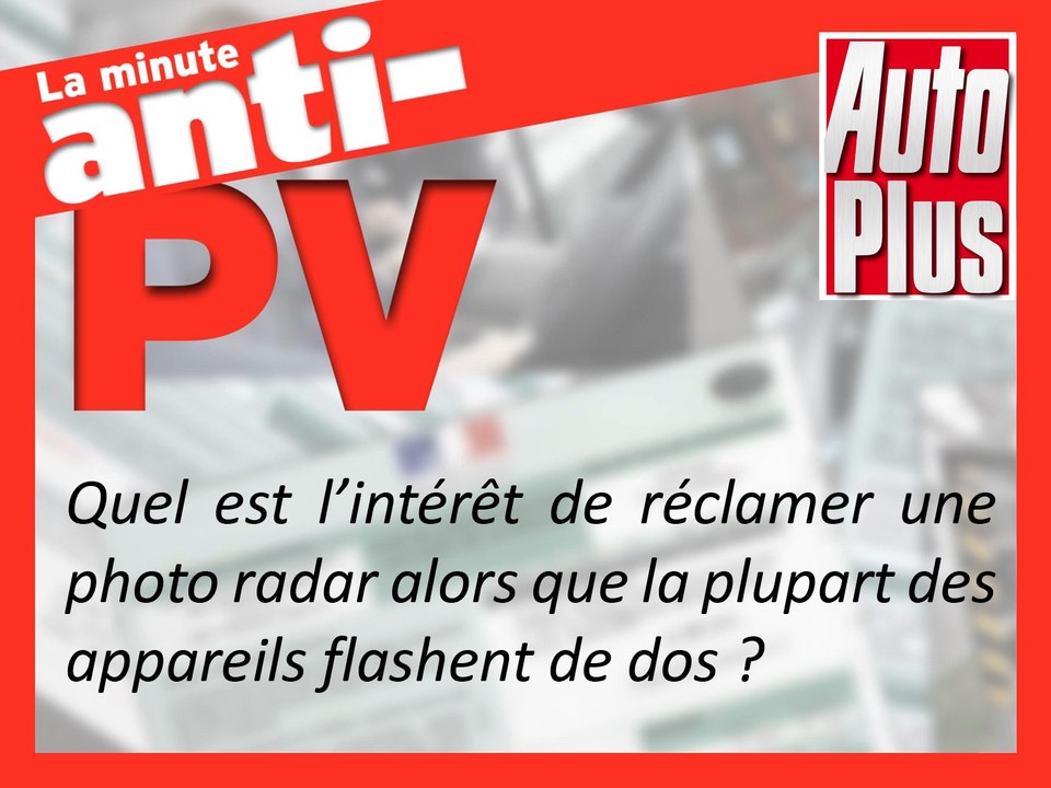 Photo radar, la preuve qui peut vous innocenter (ou, la preuve incontournable) ?