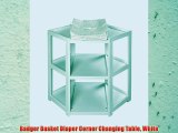 Badger Basket Diaper Corner Changing Table White