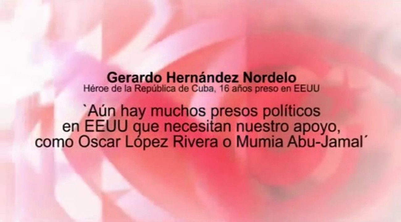 Gerardo Hernández, héroe cubano, habla por Oscar y presos políticos en EEUU