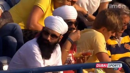 Roger Federer on court interview Dubai vs Coric