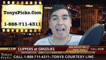 Memphis Grizzlies vs. LA Clippers Free Pick Prediction NBA Pro Basketball Odds Preview 2-27-2015