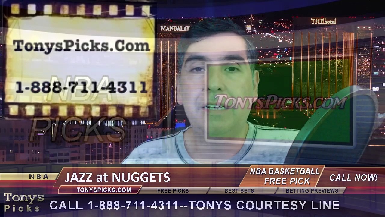 Denver Nuggets vs. Utah Jazz Free Pick Prediction NBA Pro Basketball Odds Preview 2-27-2015