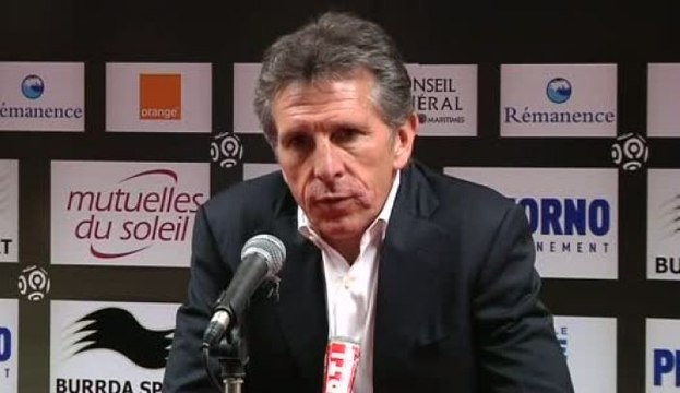 OGCN - Puel : «C'est fait, c'est bien, mais...»