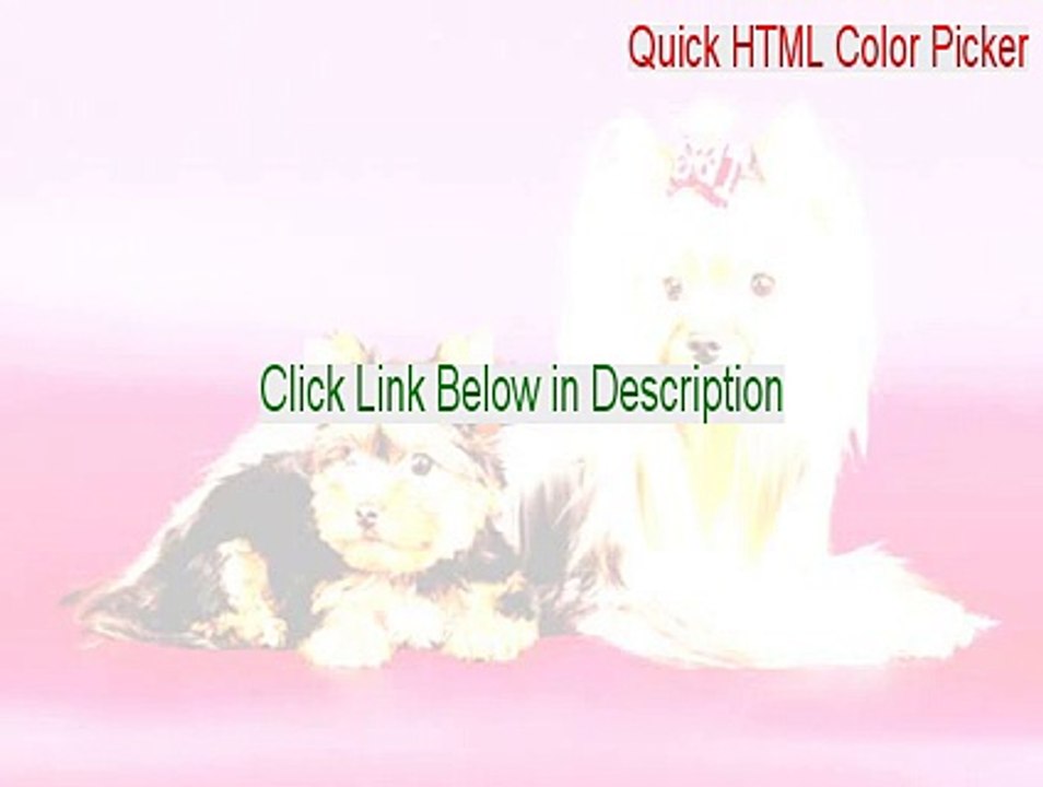 Quick HTML Color Picker Full Download - Instant Download 2015