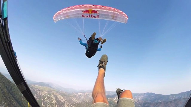 Would You Play Chicken On Paragliders? These Guys Did | Trick...