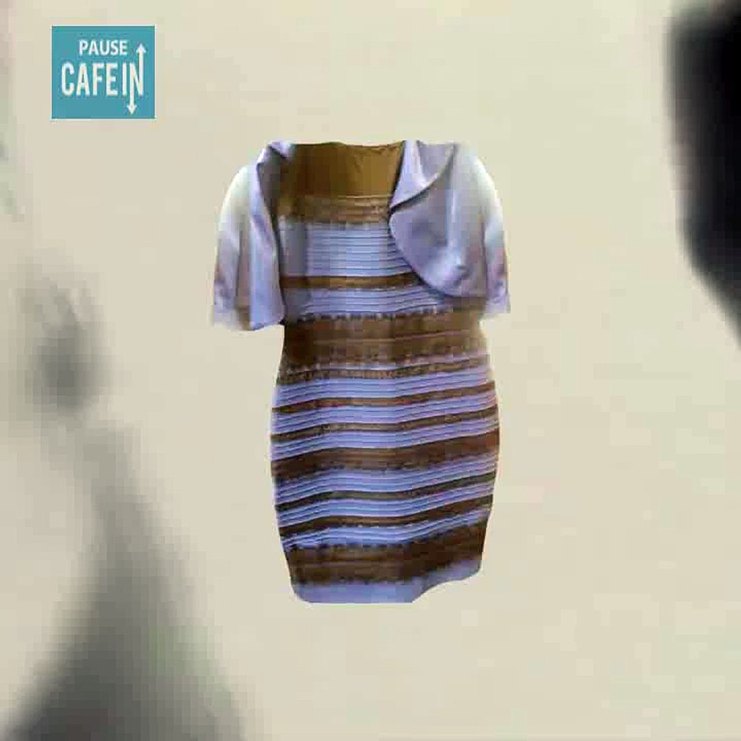 Est-ce que cette robe est blanche et dorée ou bleue et noire ? - Vidéo  Dailymotion