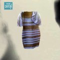 Est-ce que cette robe est blanche et dorée ou bleue et noire ?