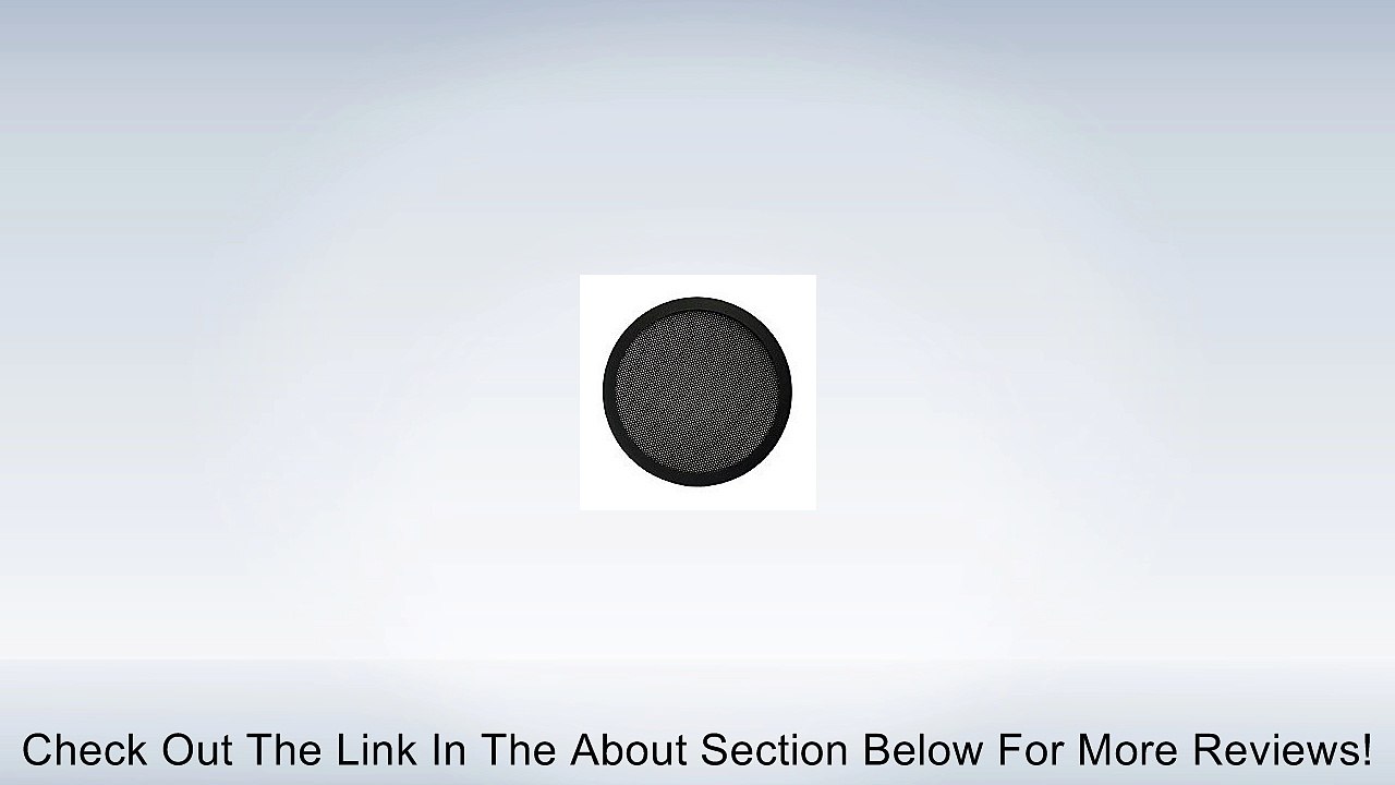6-1/2-Inch Diameter 2-Pc Mesh Speaker Grill - Black Review