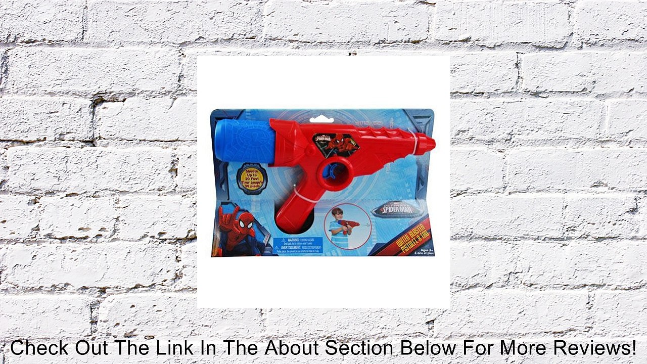 Spiderman Water Gun with Tank in Wedge Box Review