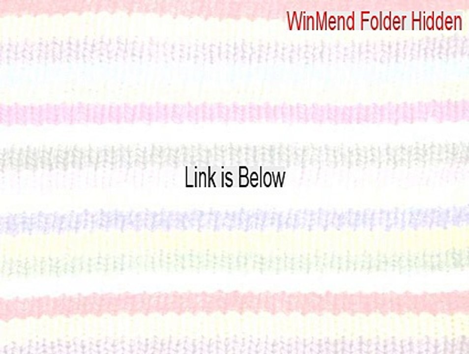 WinMend Folder Hidden Full [Instant Download 2015] - video Dailymotion