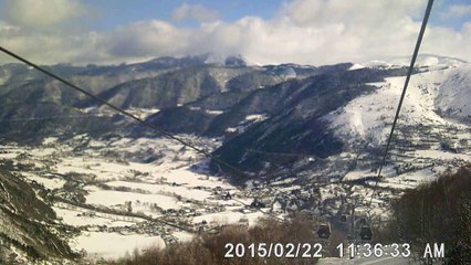 Descente sur Saint-Lary par les télécabines