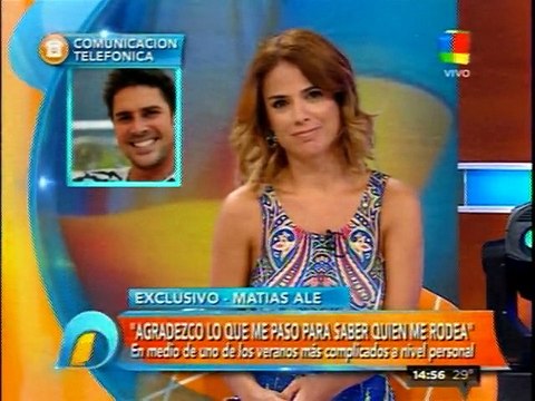 Pronto.com.ar - Matías Alé habla del episodio confuso con las drogas