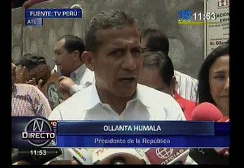 Humala: Me llama la atención denuncia fiscal a Daniel Urresti