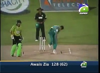 Awais Zia's Super Innings In T20 Match, 128 runs on 62 Balls.......!