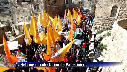 Palestiniens et soldats israéliens s'affrontent à Hébron