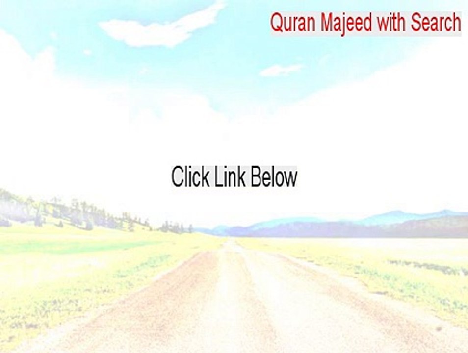 Quran Majeed with Search Download (Legit Download)