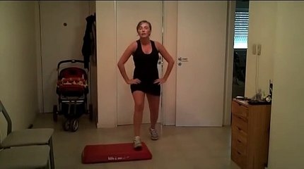 Aerobic step - gimnasia en casa para bajar de peso - weight loss at home - fat burn