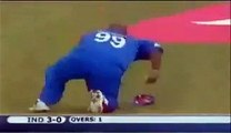 Remarkable catch taken by the heaviest player of cricket history - Video Dailymotion