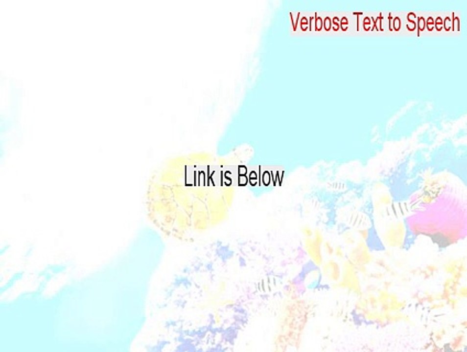 Verbose Text to Speech Free Download (Download Now 2015)