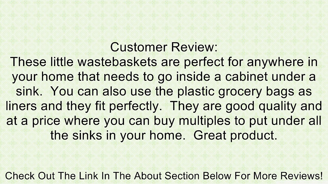 Safco Products Onyx Mesh Round Wastebasket, 5 Gallon, Black, 9717BL Review