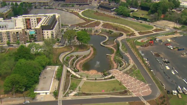 Water Conservation Atlanta Georgia - Containing Storm Water at Atlanta's Old 4th Ward Park