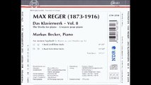 REGER Aus meinem Tagebuch III, 6 Pieces Op.82/3 (1910/11) | M.Becker | 1998