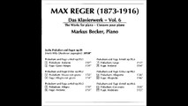 REGER Prelude and Fugue Op.99/6 (1907) | M.Becker | 1997