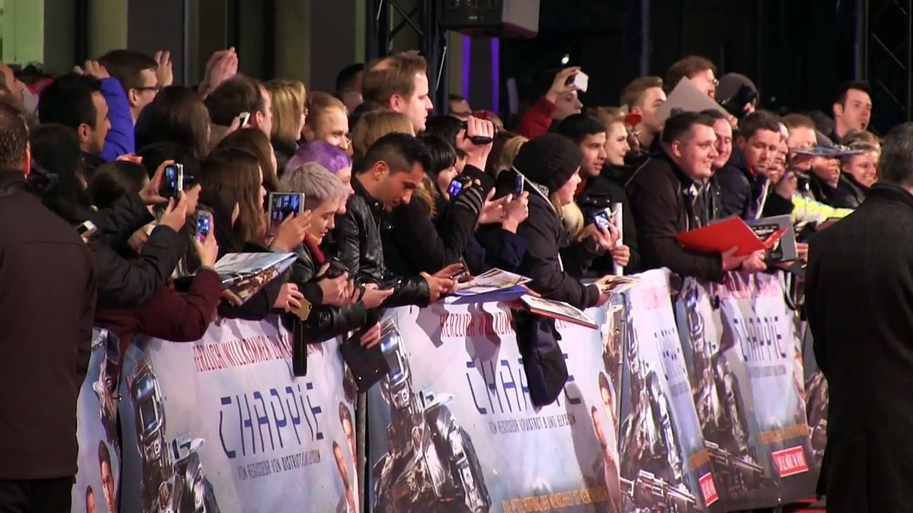 Hugh Jackman stellt SciFi-Film 'Chappie' in Berlin vor