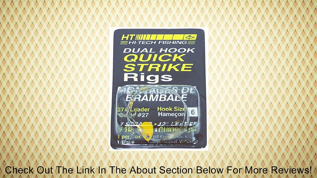 HT QSR-6 Quick No.6 Strike Rig Treble Hook (1-Pack) Review