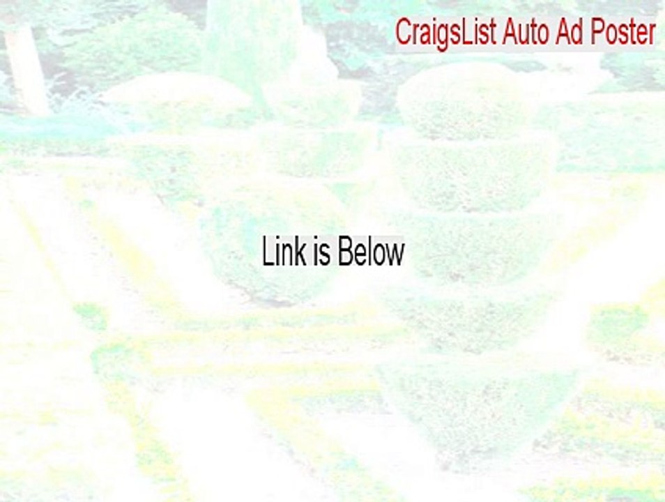 CraigsList Auto Ad Poster Keygen (Download Here 2015)