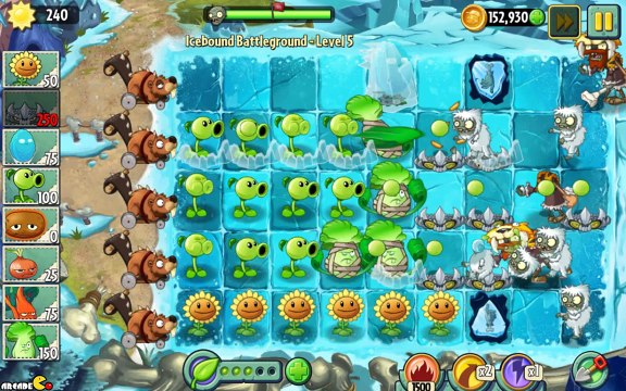 Plants vs Zombies 2 Icebound Battleground Stunion Turn (Frostbite Caves Part 2)